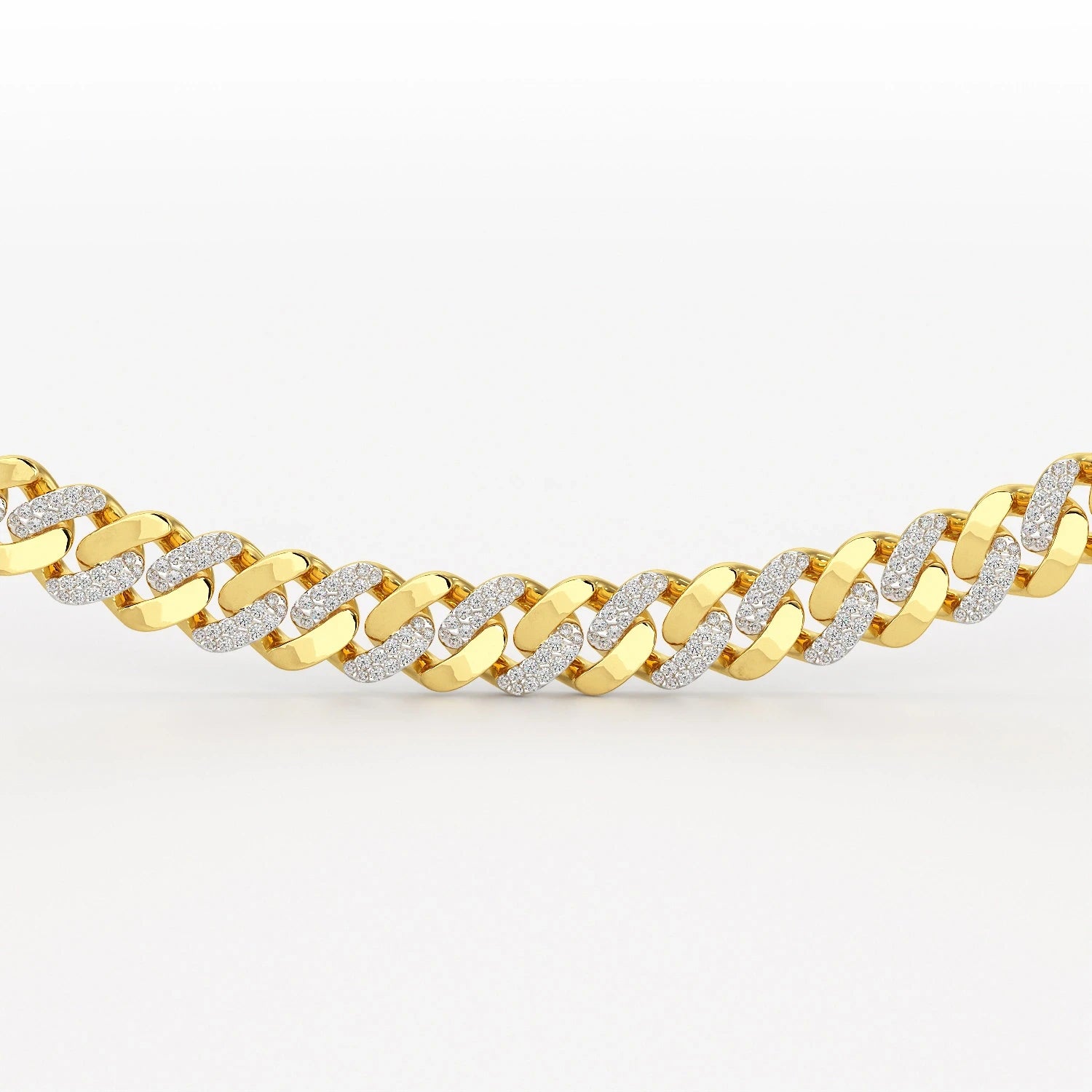 6 CT Round Cut Men's Cuban Chain