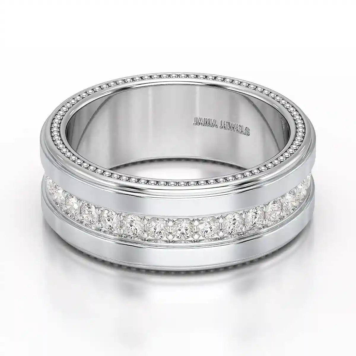 1.16 CT Round Cut Lab Diamond Men's Ring