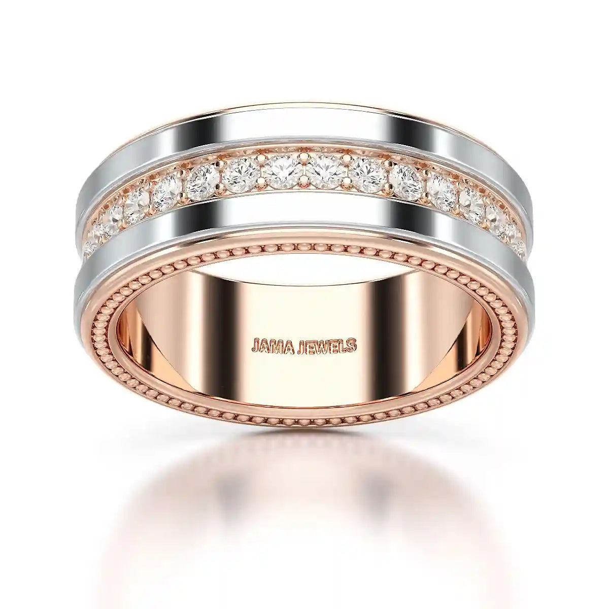 1.16 CT Round Cut Lab Diamond Men's Ring