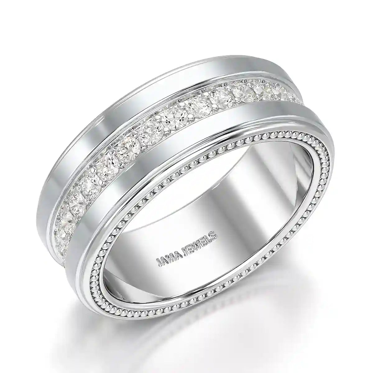 1.16 CT Round Cut Lab Diamond Men's Ring