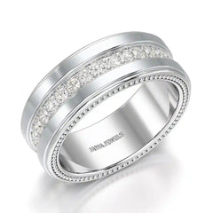 1.16 CT Round Cut Lab Diamond Men's Ring