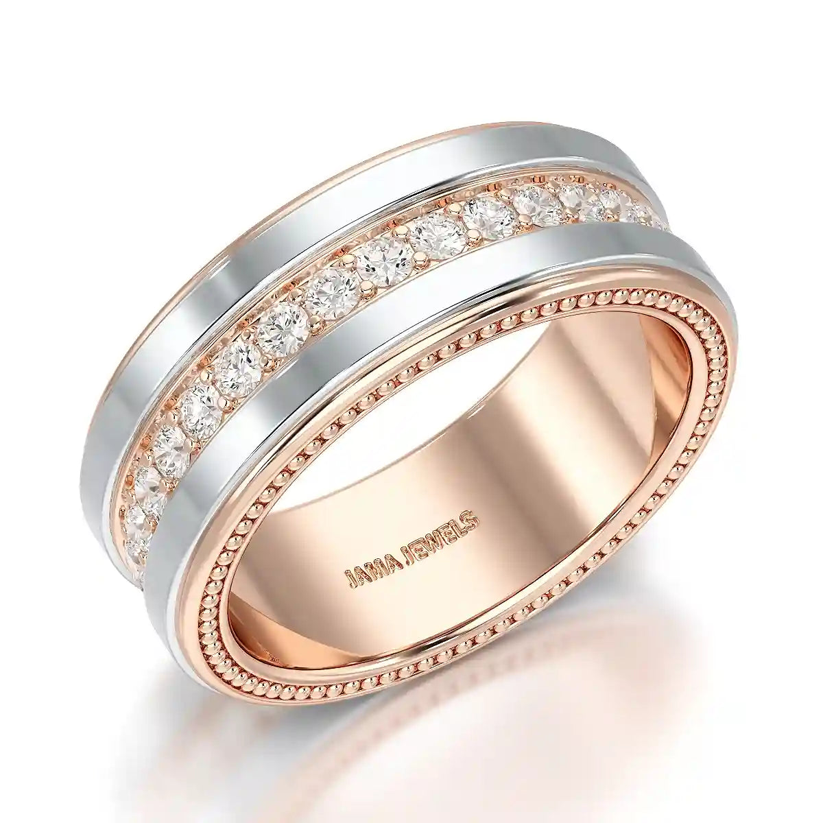 1.16 CT Round Cut Lab Diamond Men's Ring