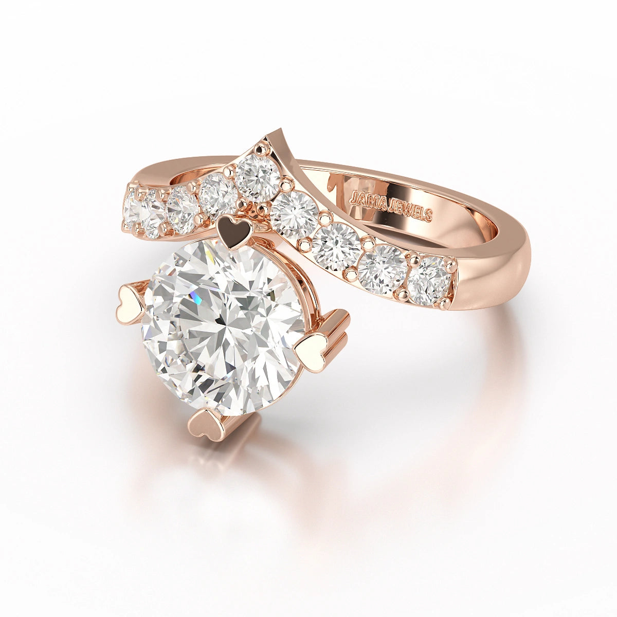 3.02 CT Round Cut Classic Lab Diamond Ring