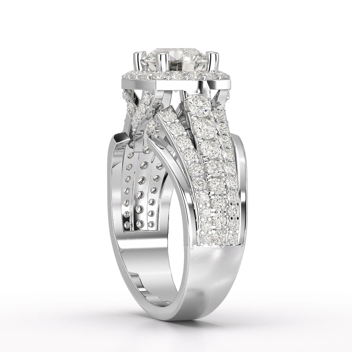 2.80 CT Layered Lab Diamond Ring