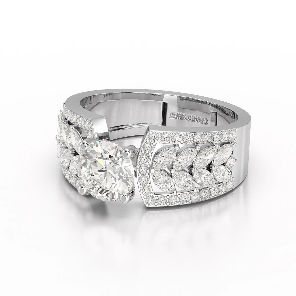 1.8 Classic Round Cut Lab Diamond Ring