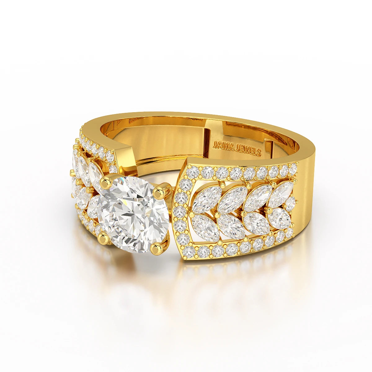 1.8 Classic Round Cut Lab Diamond Ring
