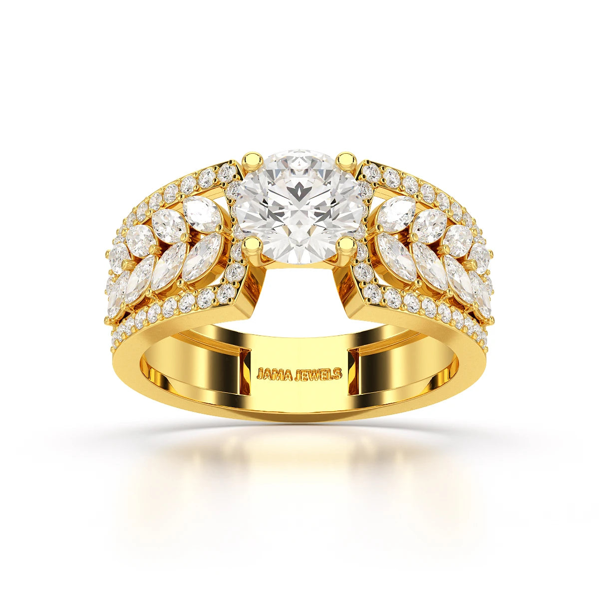 1.8 Classic Round Cut Lab Diamond Ring