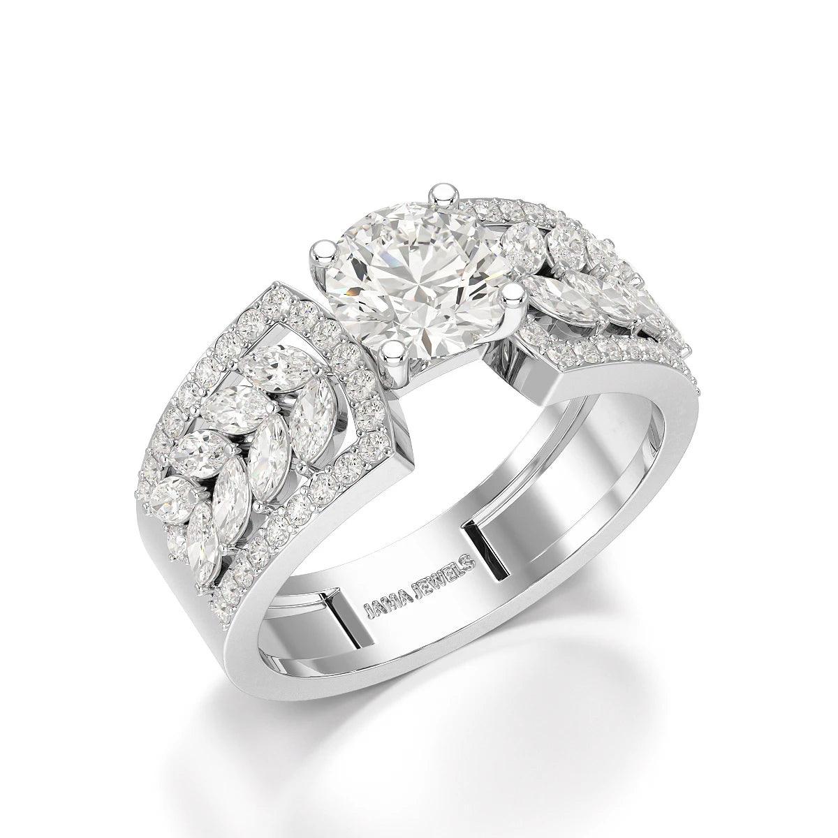 1.8 Classic Round Cut Lab Diamond Ring