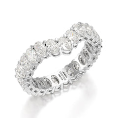 2.5 CT Oval Cut Eternity Lab Diamond Ring