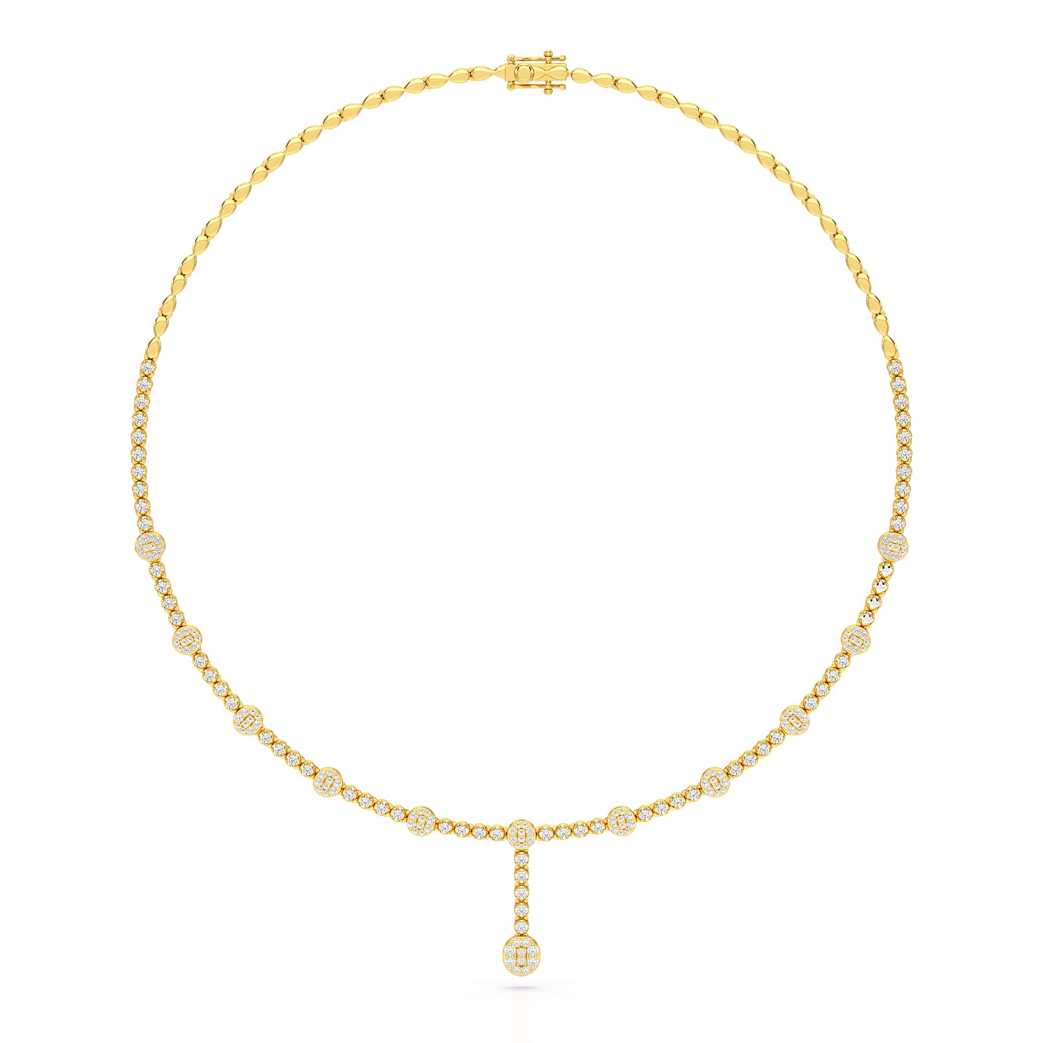 2.4 CT Lab Diamond Drop Necklace