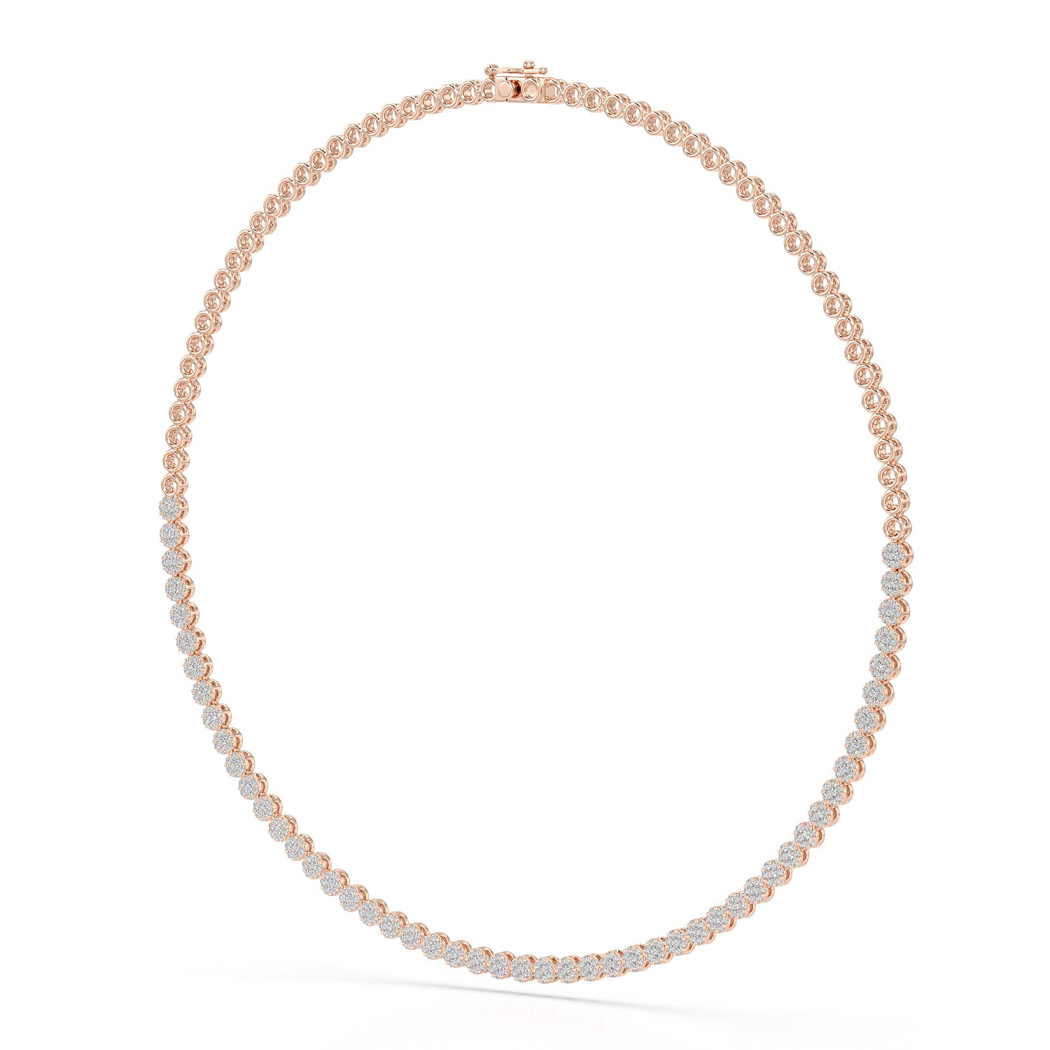 3.8 CT Lab Diamond Tennis Necklace