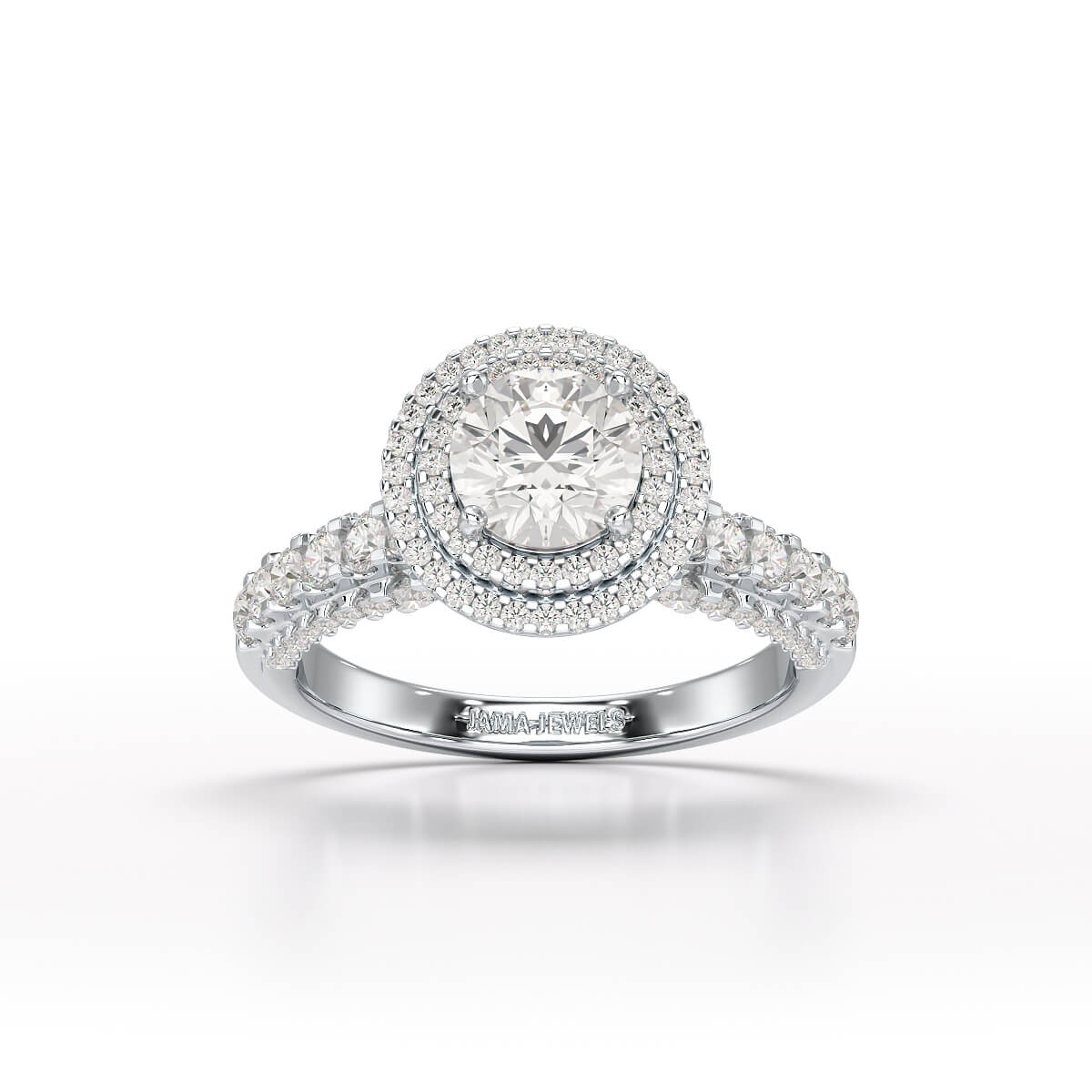 2.3 CT Lab Diamond Engagement Ring - Jama Jewels 