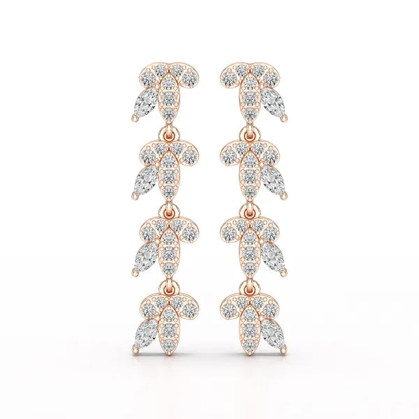 Marquise Cut 0.7 CT Lab Diamond Dangle Earring