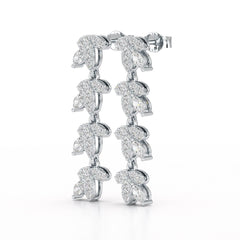 Marquise Cut 0.7 CT Lab Diamond Dangle Earring