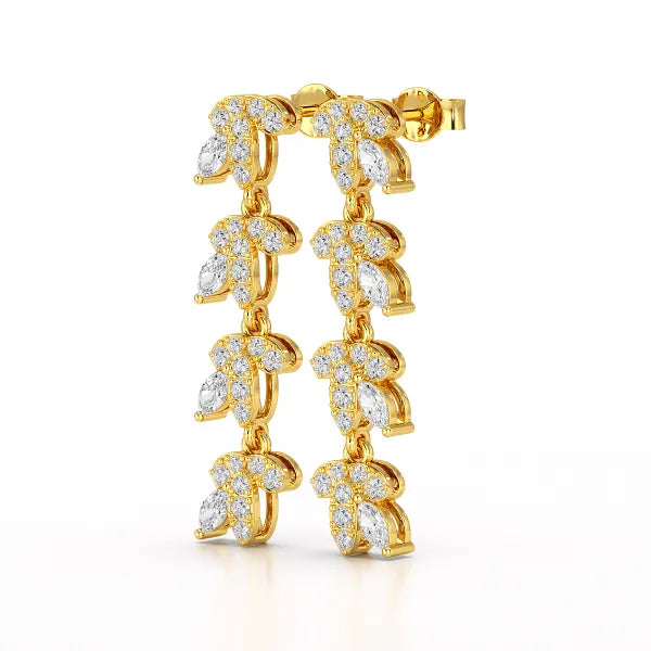 Marquise Cut 0.7 CT Lab Diamond Dangle Earring