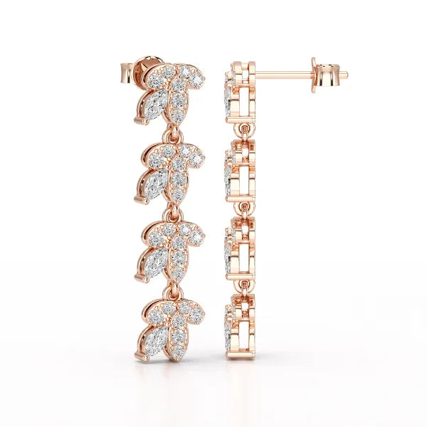 Marquise Cut 0.7 CT Lab Diamond Dangle Earring
