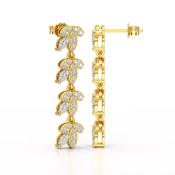 Marquise Cut 0.7 CT Lab Diamond Dangle Earring