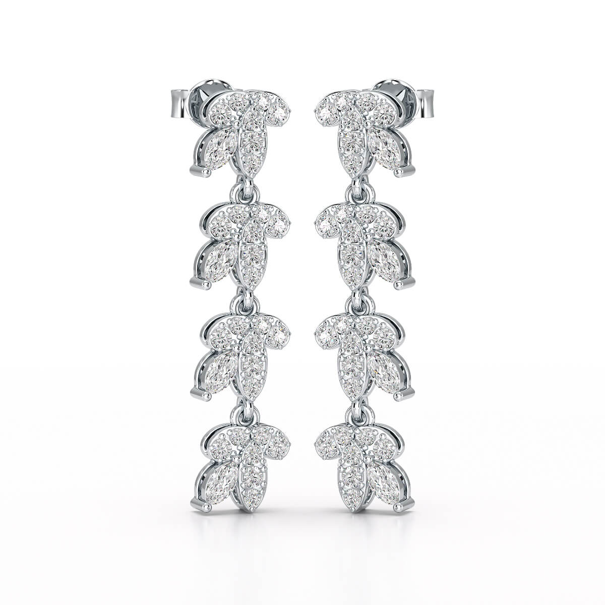 Marquise Cut 0.7 CT Lab Diamond Dangle Earring