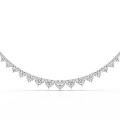 42.12 CT Lab Diamond Heart Cut Necklace