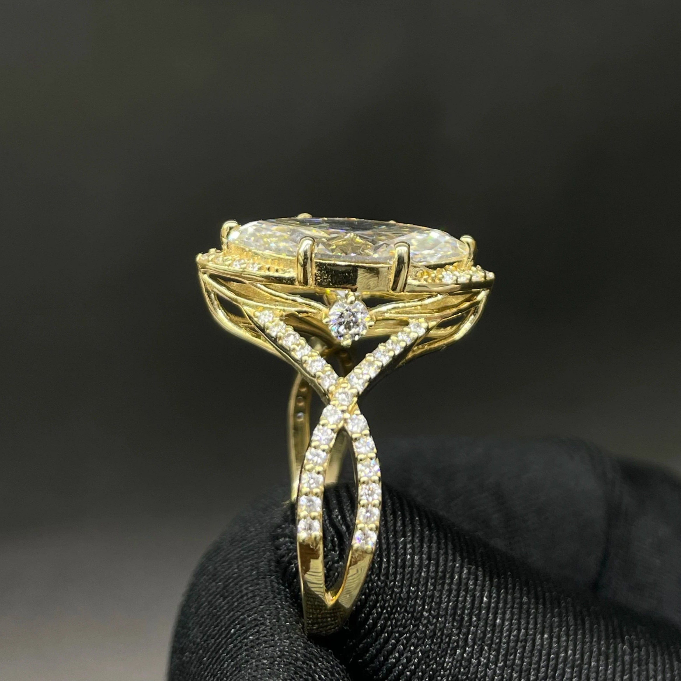 3.48 CT Marquise Cut Lab Diamond Ring (Ready for Delivery)