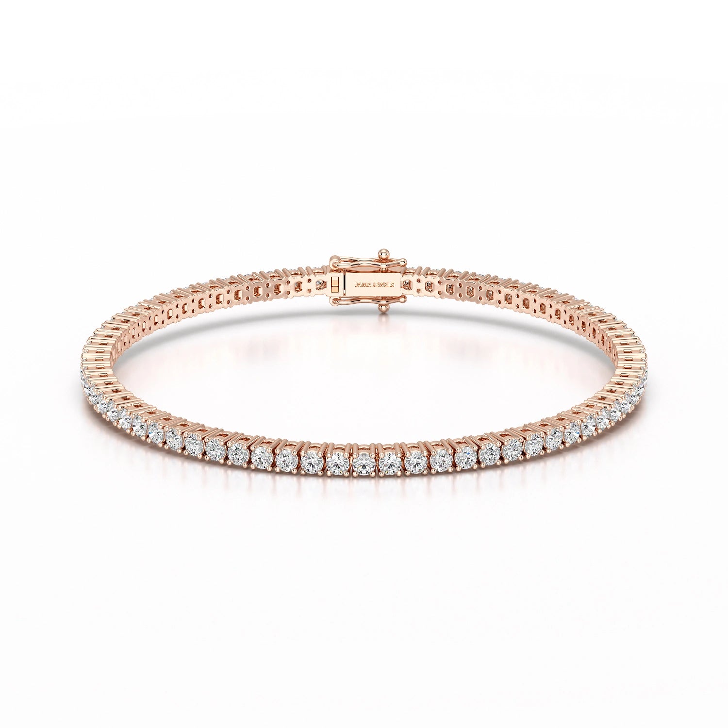 4.5 CT Round cut Lab Diamond Tennis Bracelet