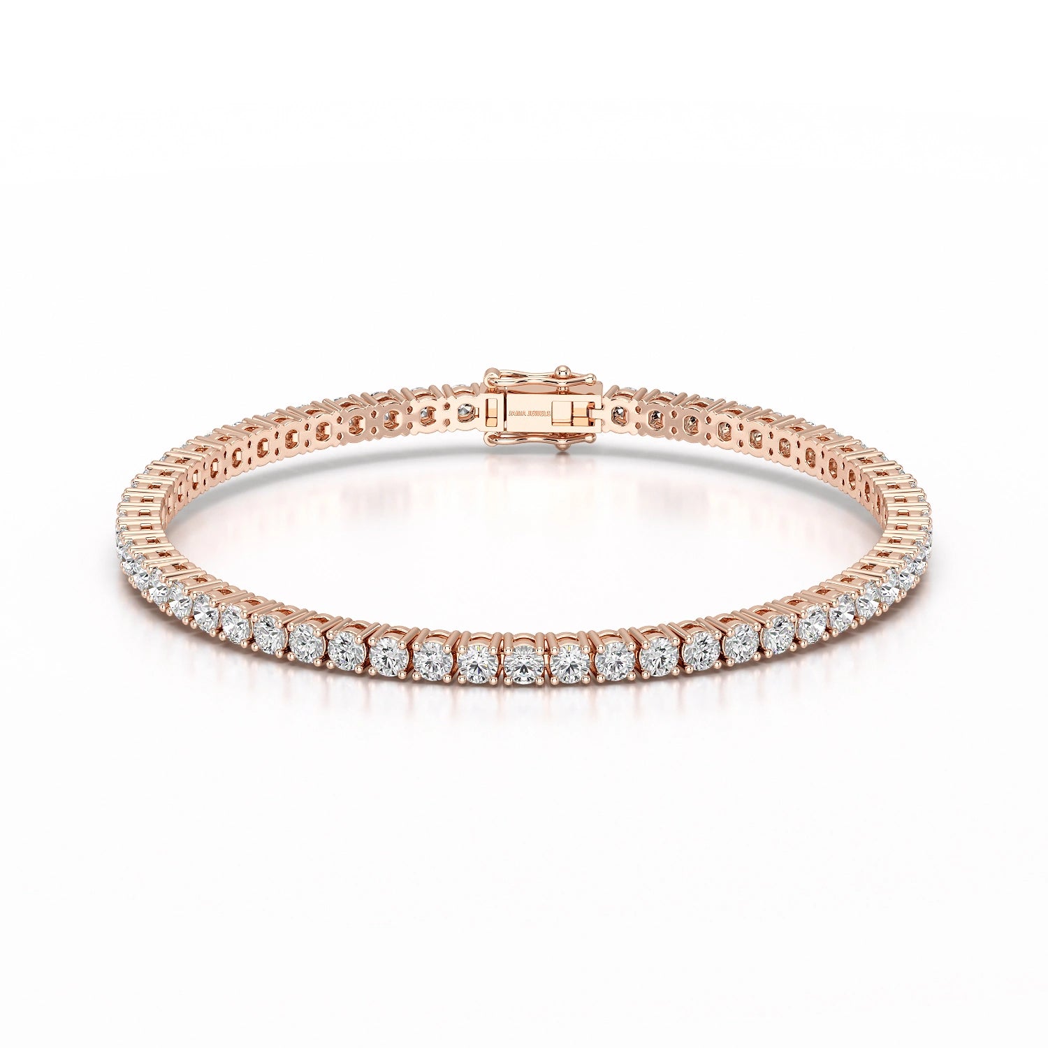 5.5 CT Round cut Lab Diamond Tennis Bracelet