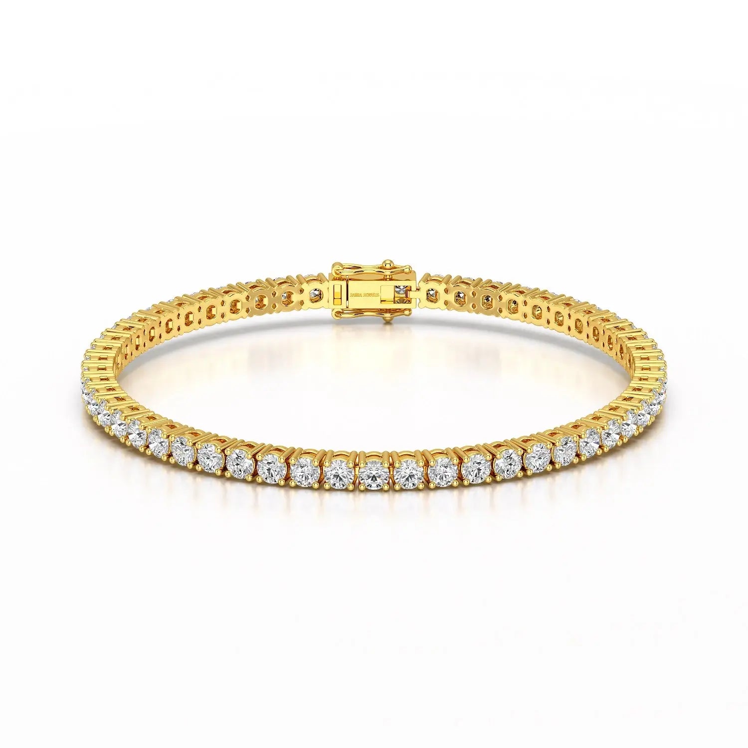 7 CT Round cut Lab Diamond Tennis Bracelet