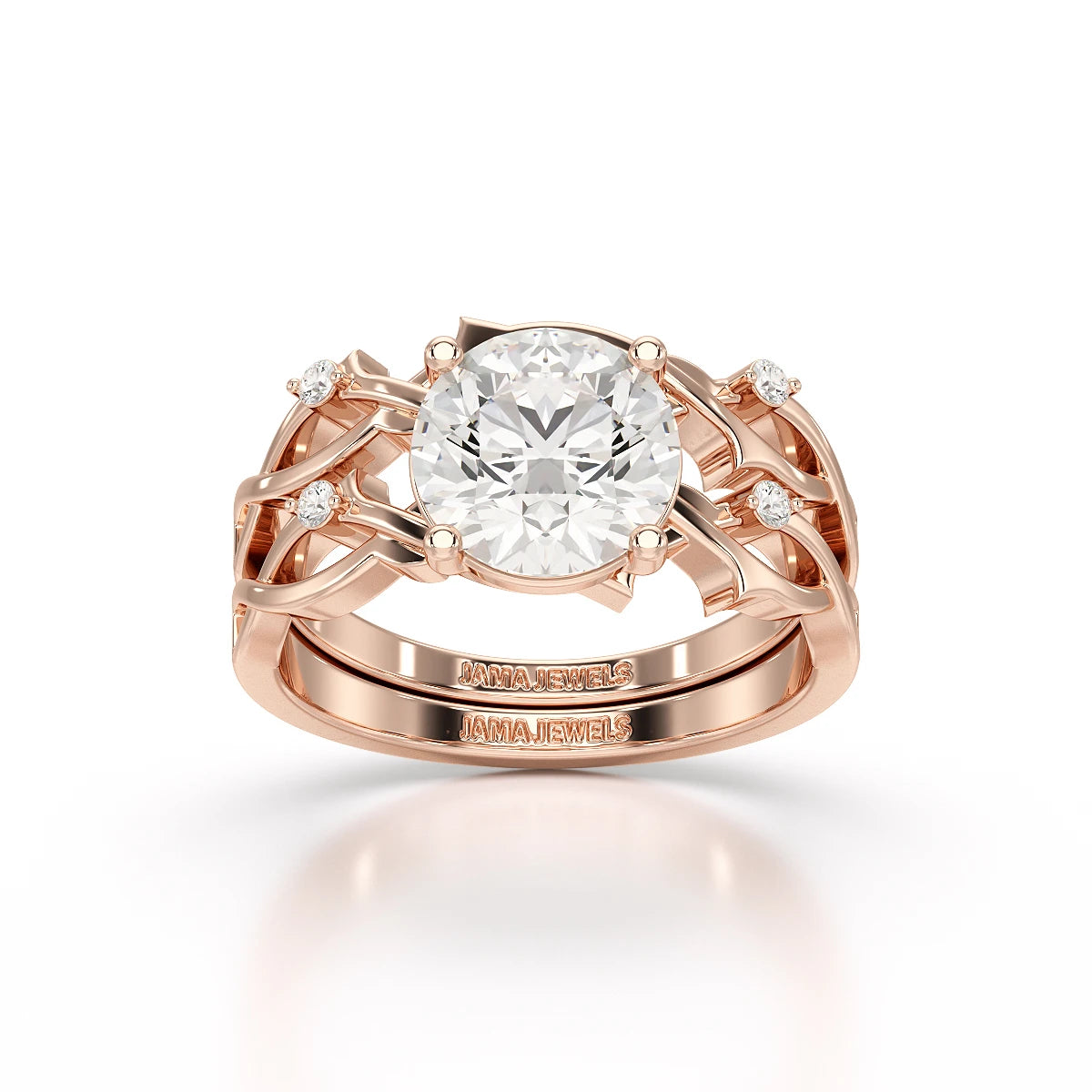 1.08 CT Round Shape Lab Diamond Ring