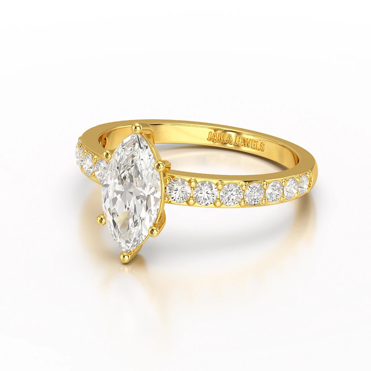 1.48 CT Marquise Shape Lab Diamond Ring