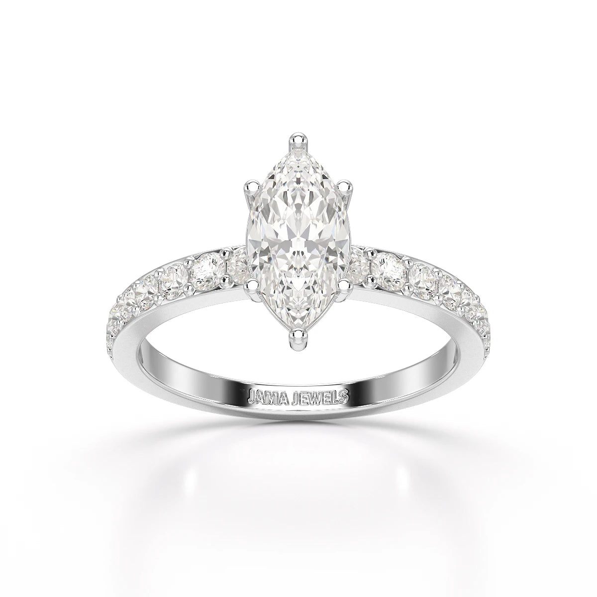 1.48 CT Marquise Shape Lab Diamond Ring