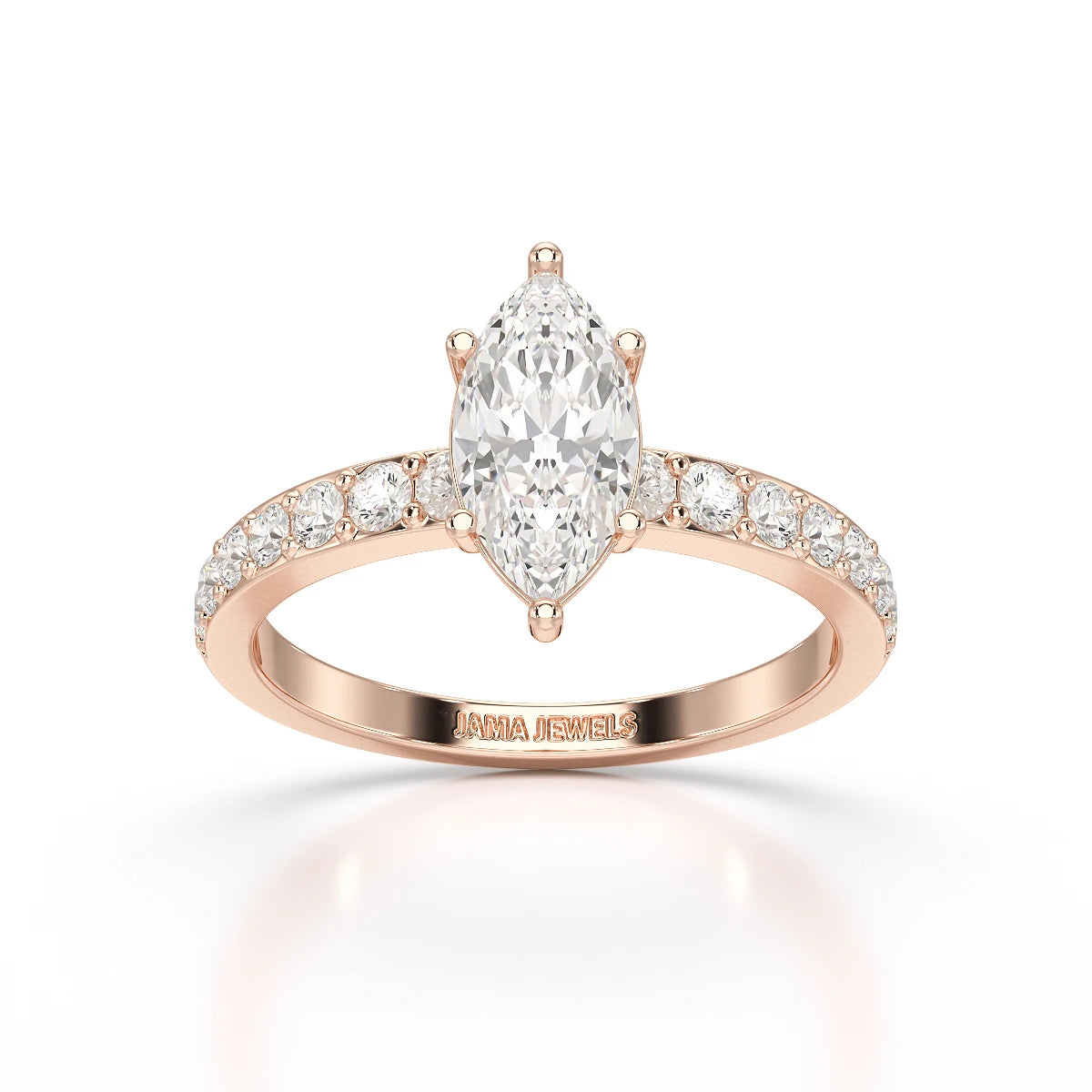 1.48 CT Marquise Shape Lab Diamond Ring