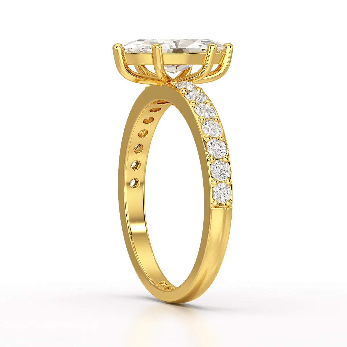 1.48 CT Marquise Shape Lab Diamond Ring