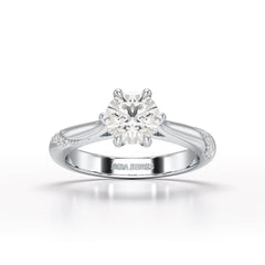 1.16 CT Round Lab Diamond Solitaire Ring - Jama Jewels 