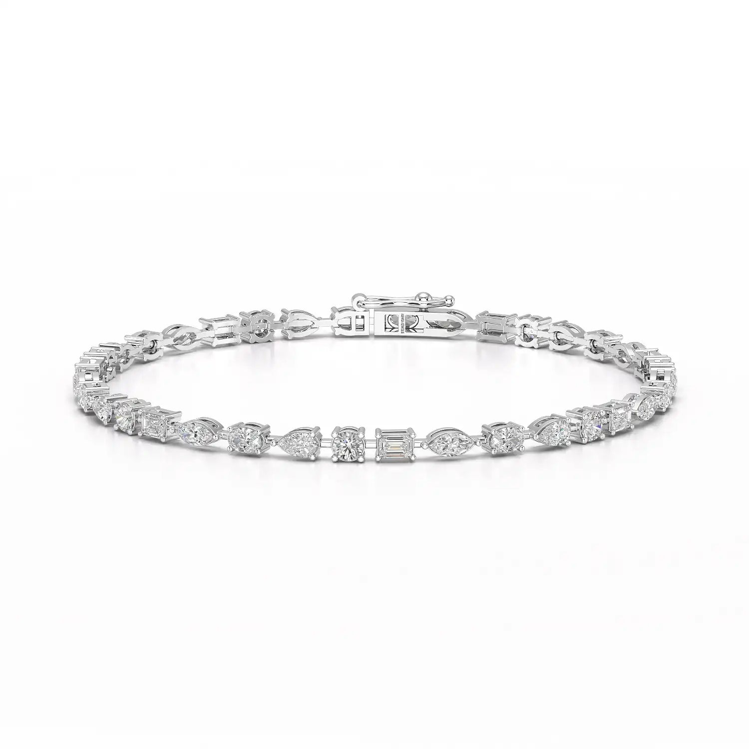 6.38 CT Multi Shape Lab Grown Diamond Bracelet