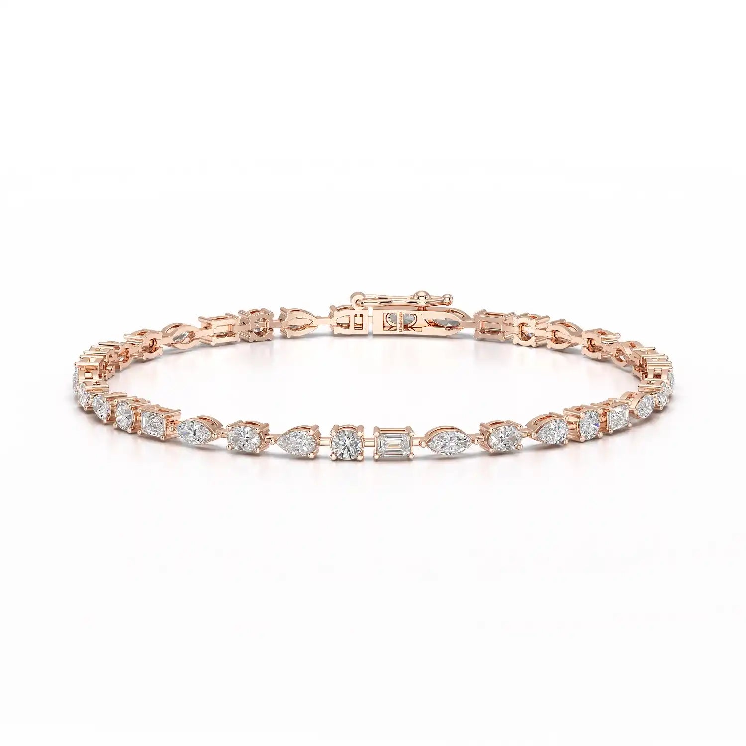 6.38 CT Multi Shape Lab Grown Diamond Bracelet