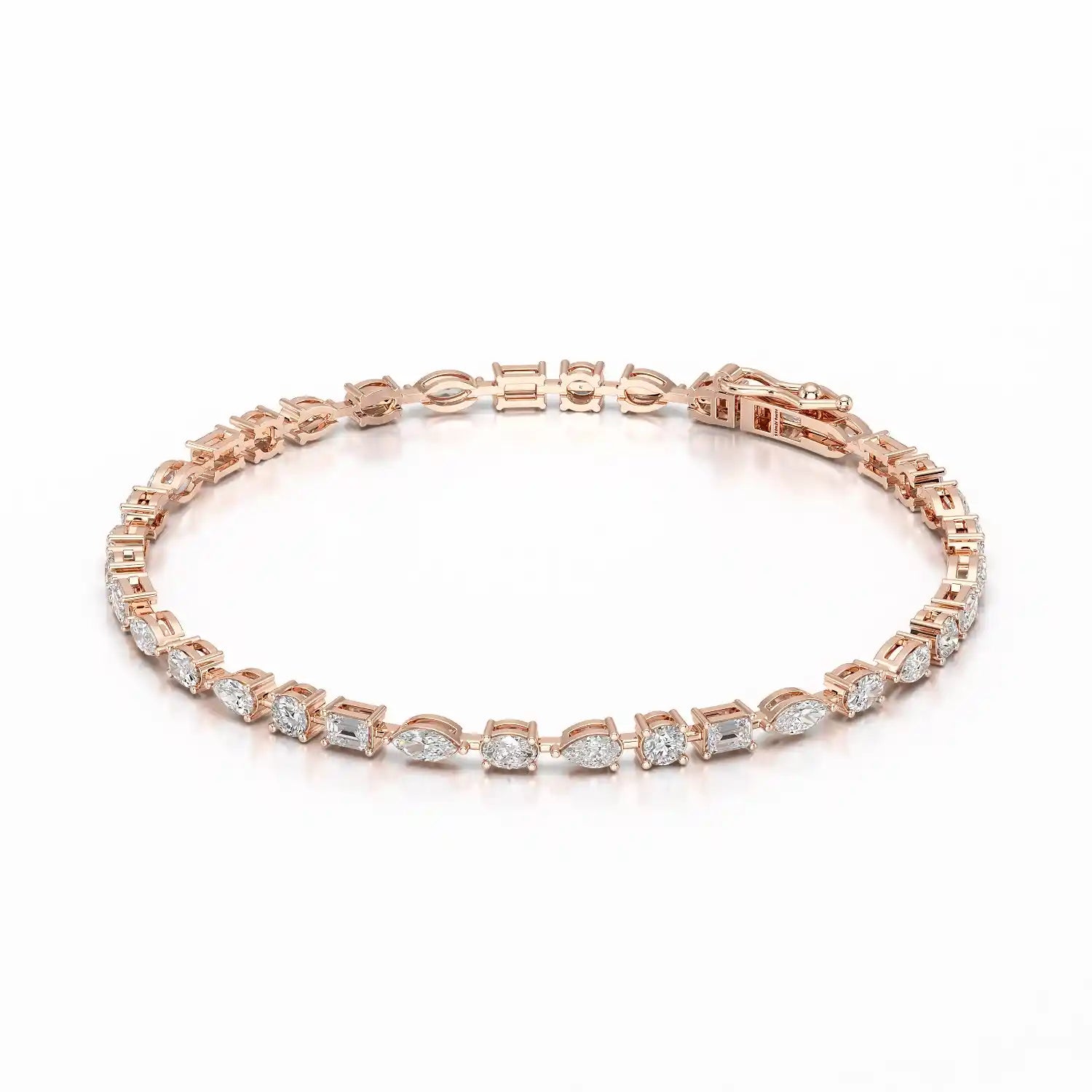 6.38 CT Multi Shape Lab Grown Diamond Bracelet