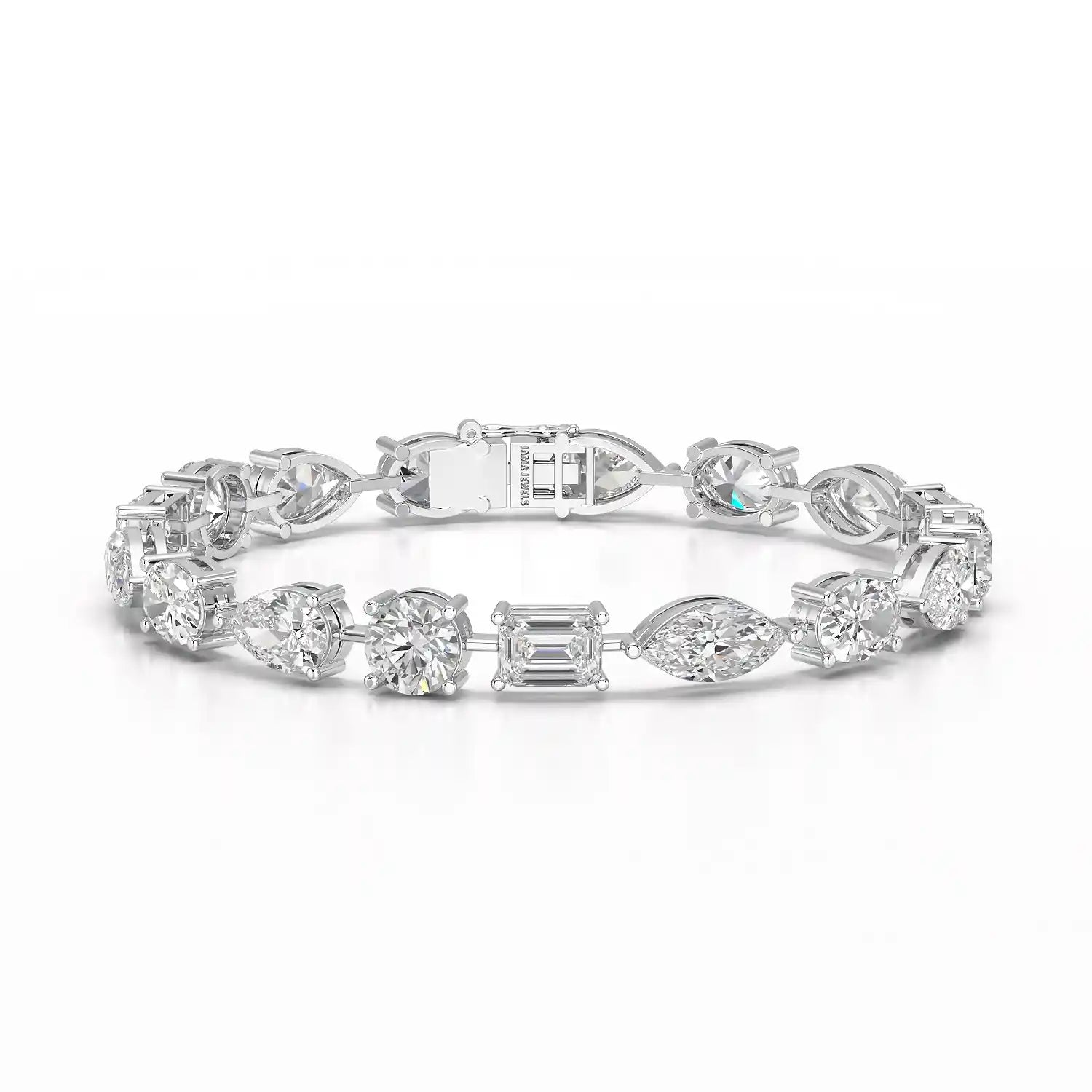 17.66 CT Multiple Shape Lab Diamond Bracelet
