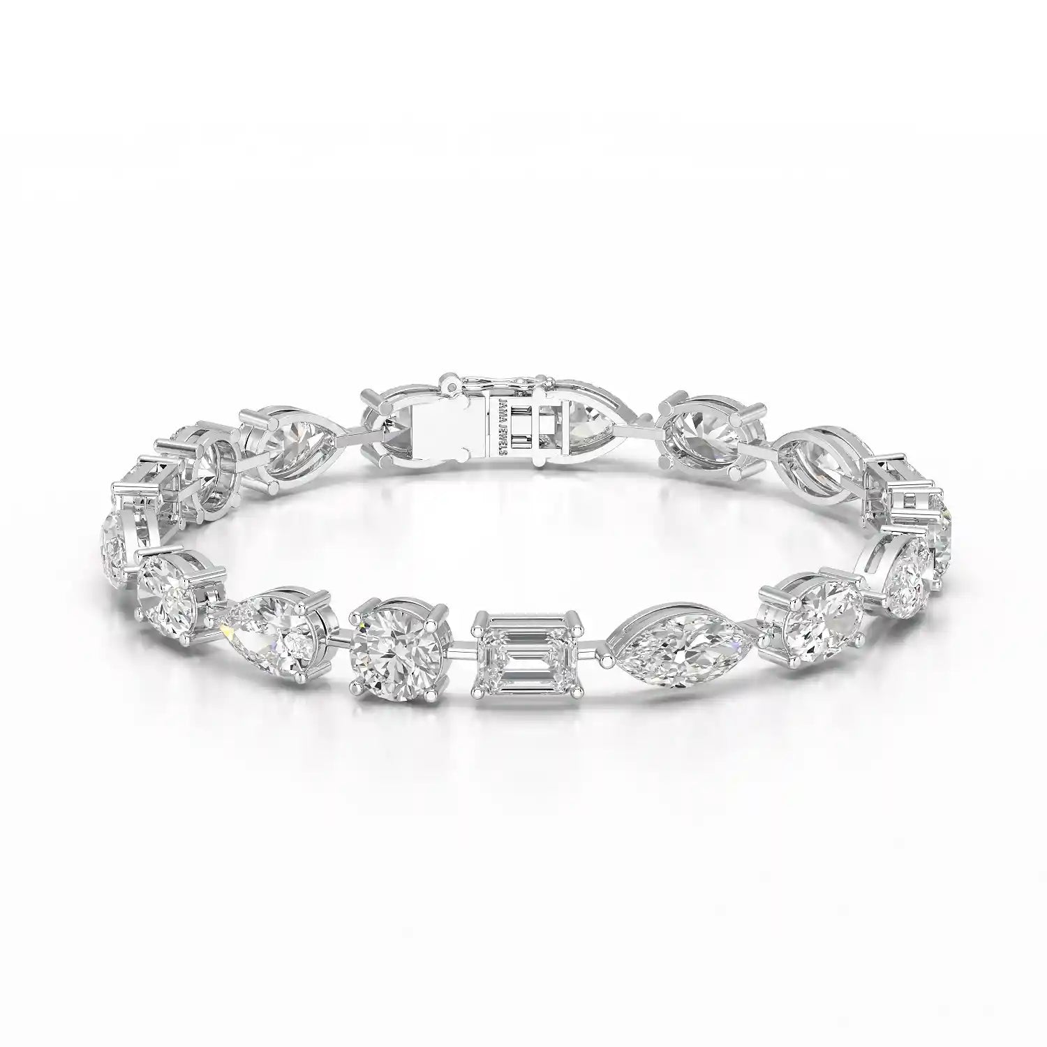 17.66 CT Multiple Shape Lab Diamond Bracelet