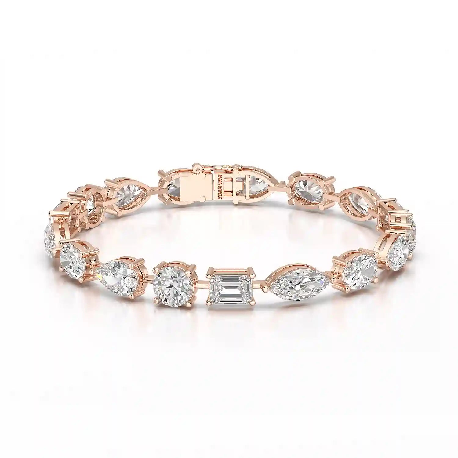 17.66 CT Multiple Shape Lab Diamond Bracelet