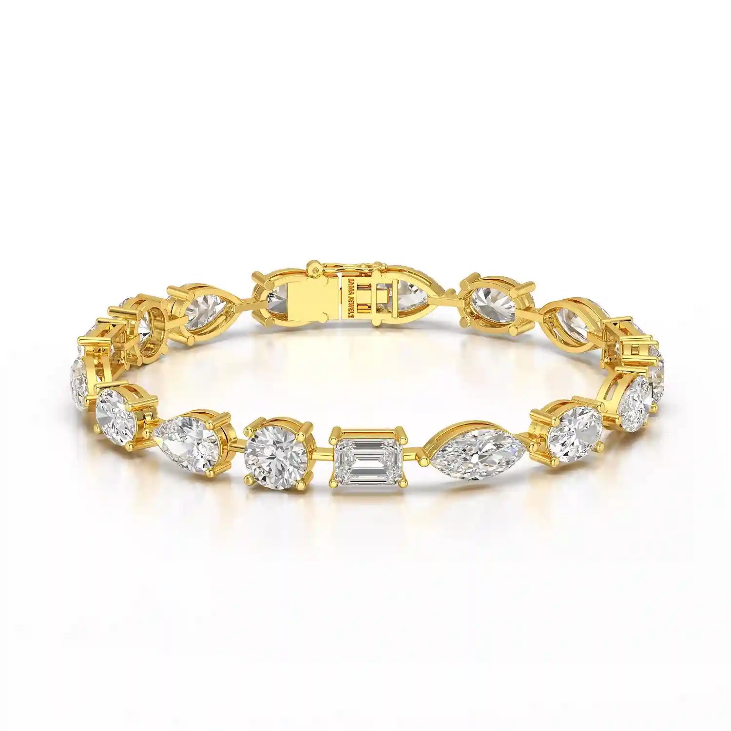17.66 CT Multiple Shape Lab Diamond Bracelet