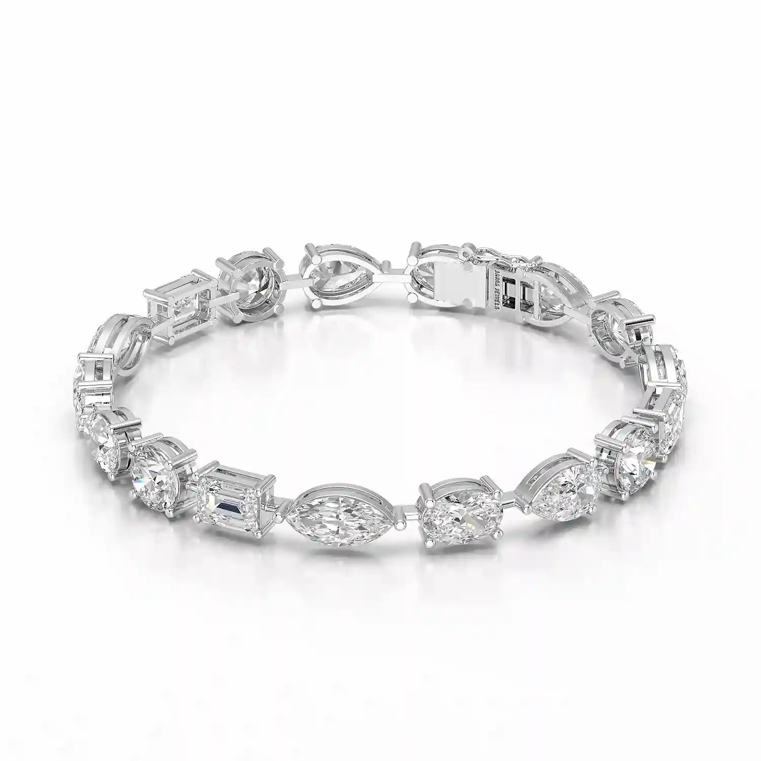 17.66 CT Multiple Shape Lab Diamond Bracelet