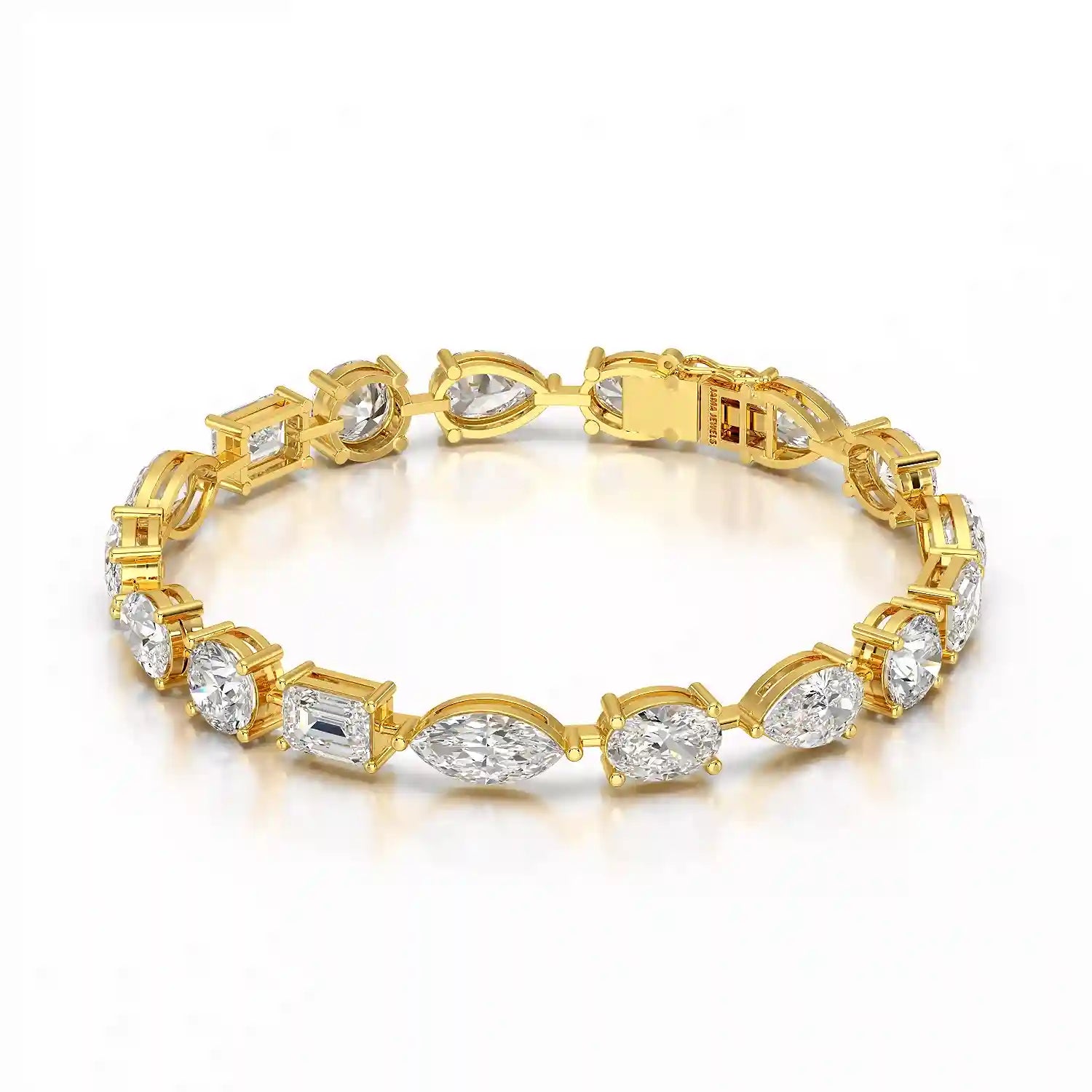 17.66 CT Multiple Shape Lab Diamond Bracelet
