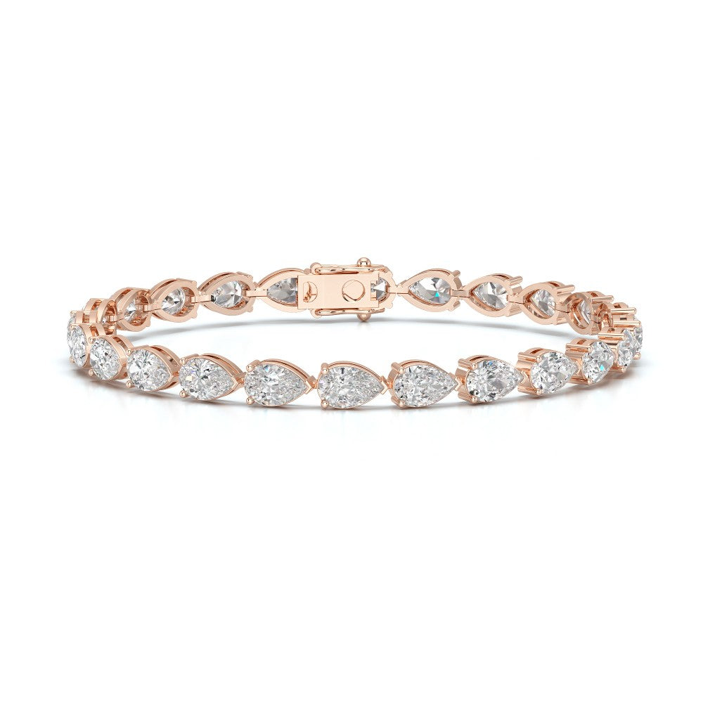 11.50 CT Pear Cut Diamond Tennis Bracelet Jama Jewels