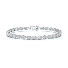 7.25 CT Pear Cut Diamond Tennis Bracelet Jama Jewels