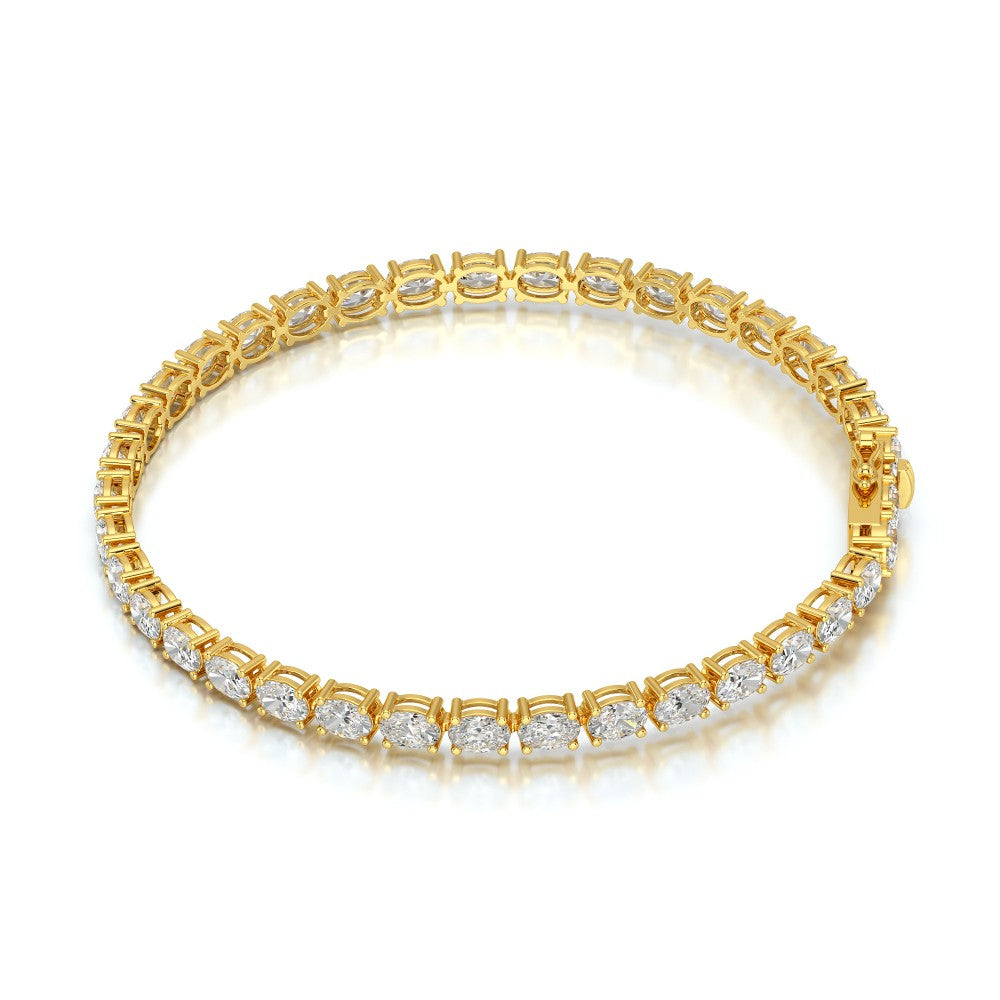 7.40 CT Oval Cut Diamond Tennis Bracelet Jama Jewels
