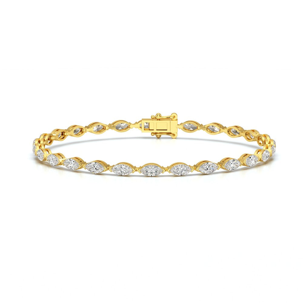 4.25 CT Marquise Cut Diamond Tennis Bracelet Jama Jewels