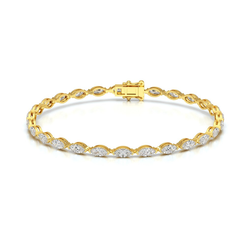 4.25 CT Marquise Cut Diamond Tennis Bracelet Jama Jewels
