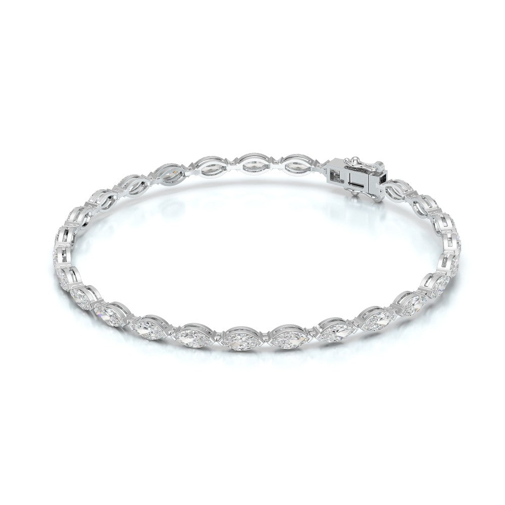 4.25 CT Marquise Cut Diamond Tennis Bracelet Jama Jewels