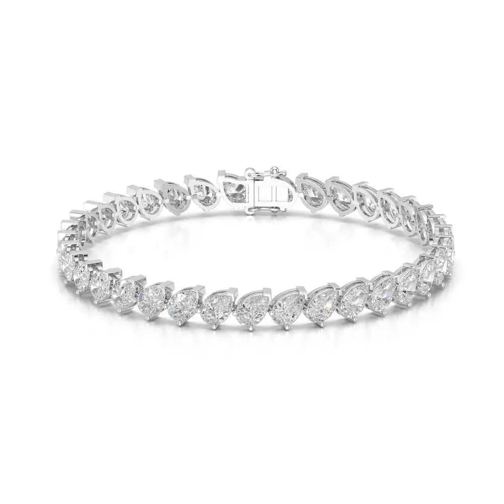 11.55 CT Pear Cut Diamond Bezel Tennis Bracelet Jama Jewels