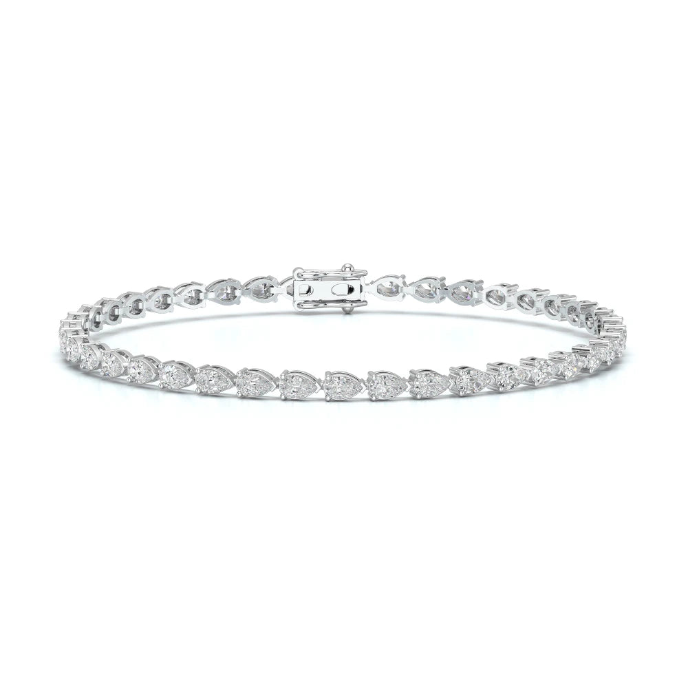 5.10 CT Pear Cut Diamond Tennis Bracelet Jama Jewels